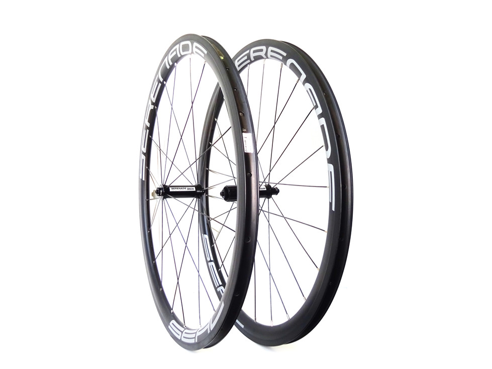 Serenadebikes carbon road bicycle wheels 38mm SR030SB